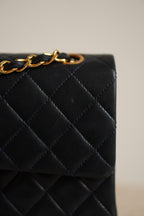 CHANEL CLASSIC SMALL DOUBLE FLAP | NAVY BLUE