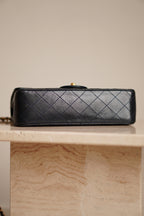 CHANEL CLASSIC SMALL DOUBLE FLAP | NAVY BLUE