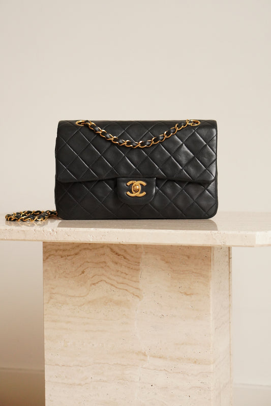 CHANEL CLASSIC SMALL DOUBLE FLAP | NAVY