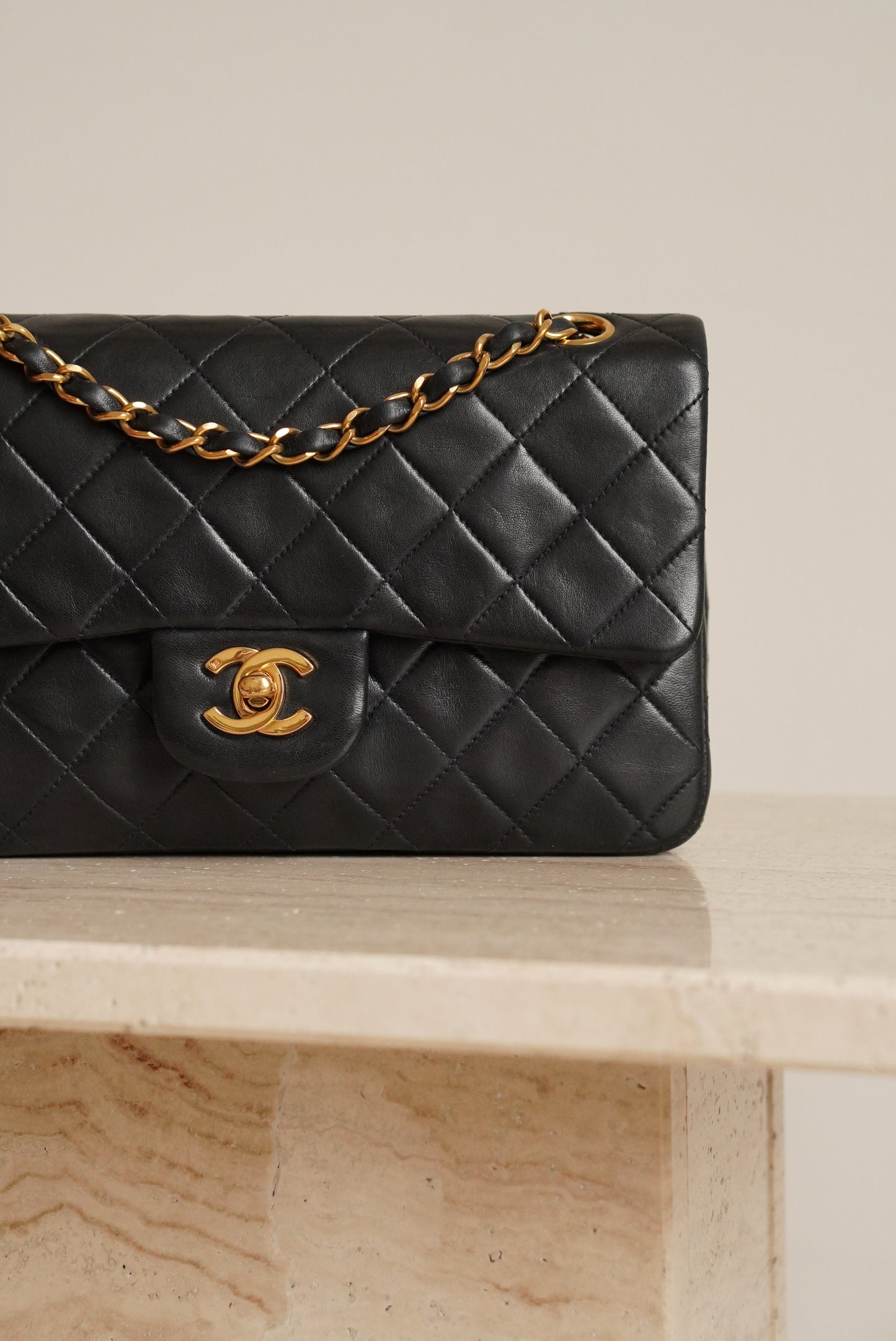 CHANEL CLASSIC SMALL DOUBLE FLAP | NAVY