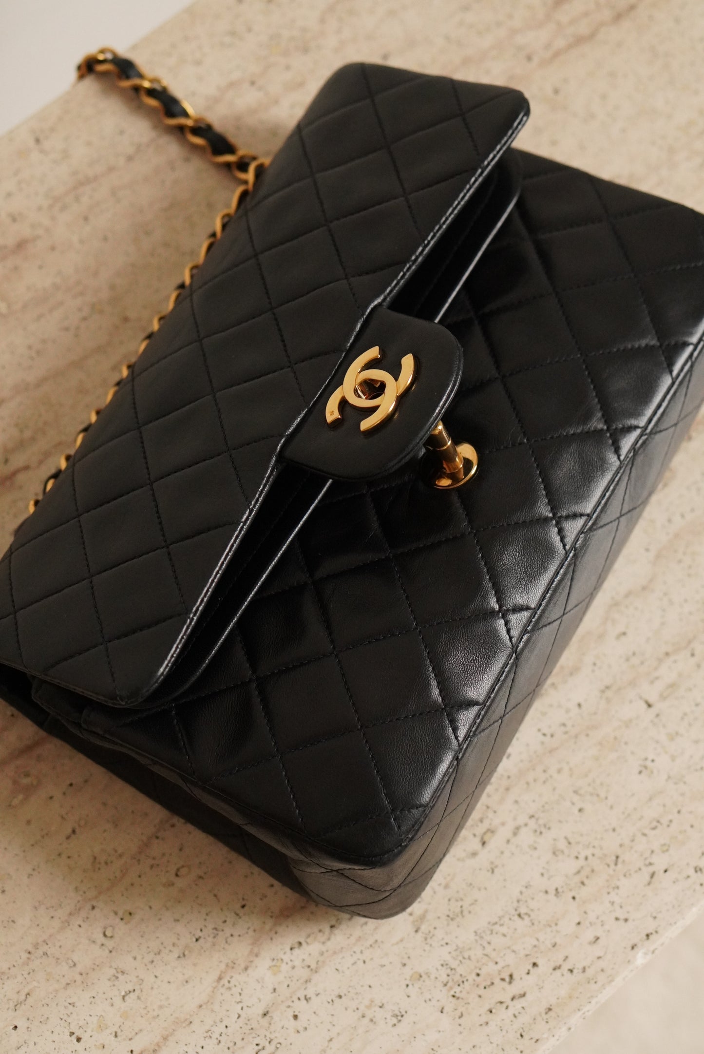 CHANEL CLASSIC SMALL DOUBLE FLAP | NAVY