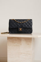 CHANEL CLASSIC SMALL DOUBLE FLAP | NAVY BLUE