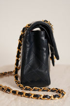 CHANEL CLASSIC SMALL DOUBLE FLAP | NAVY BLUE
