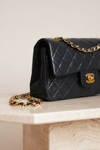 CHANEL CLASSIC SMALL DOUBLE FLAP | NAVY BLUE