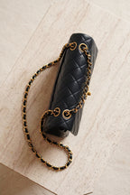 CHANEL CLASSIC SMALL DOUBLE FLAP | NAVY BLUE