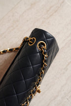 CHANEL CLASSIC SMALL DOUBLE FLAP | NAVY BLUE