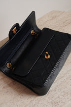 CHANEL CLASSIC SMALL DOUBLE FLAP | NAVY BLUE
