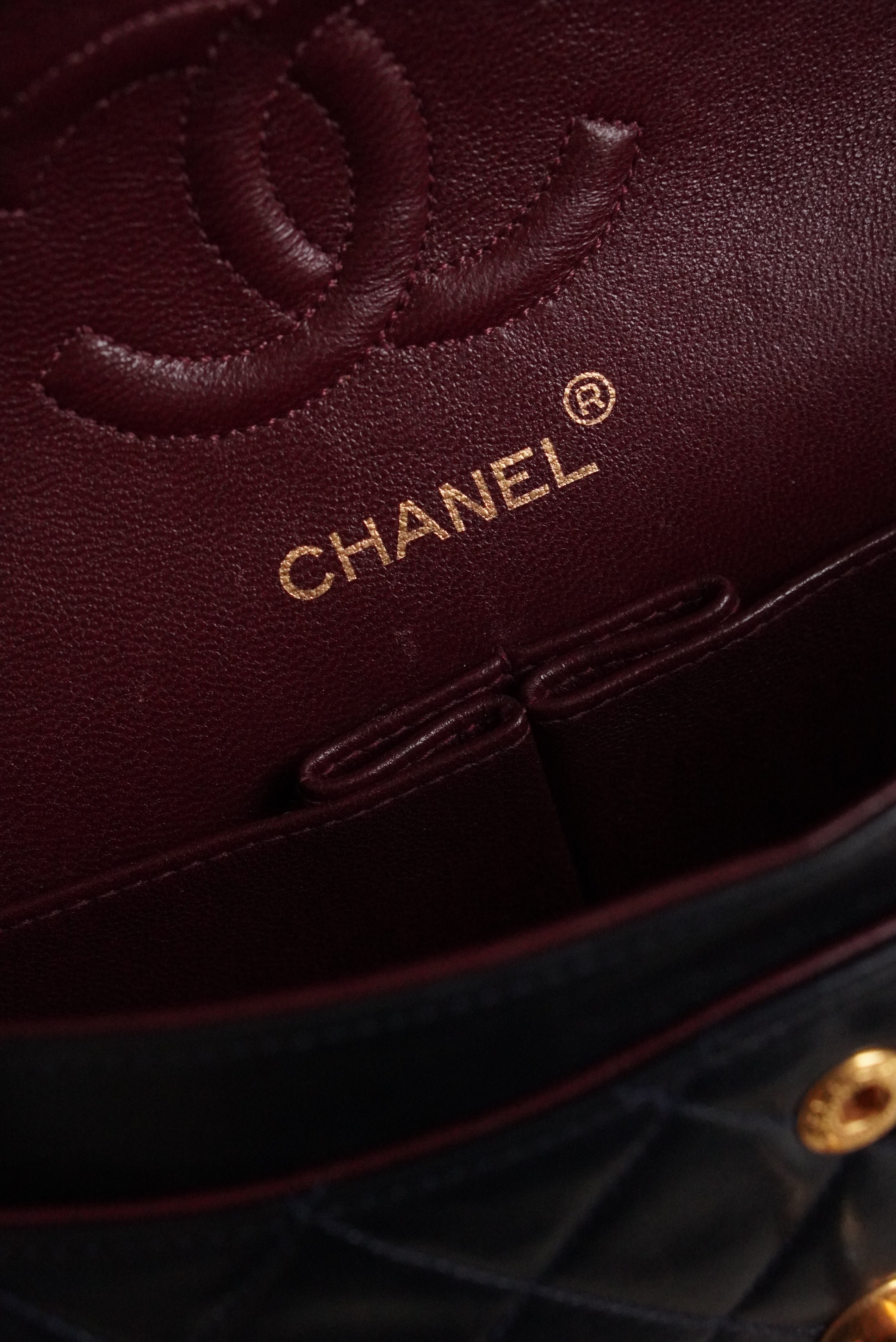 CHANEL CLASSIC SMALL DOUBLE FLAP | NAVY BLUE