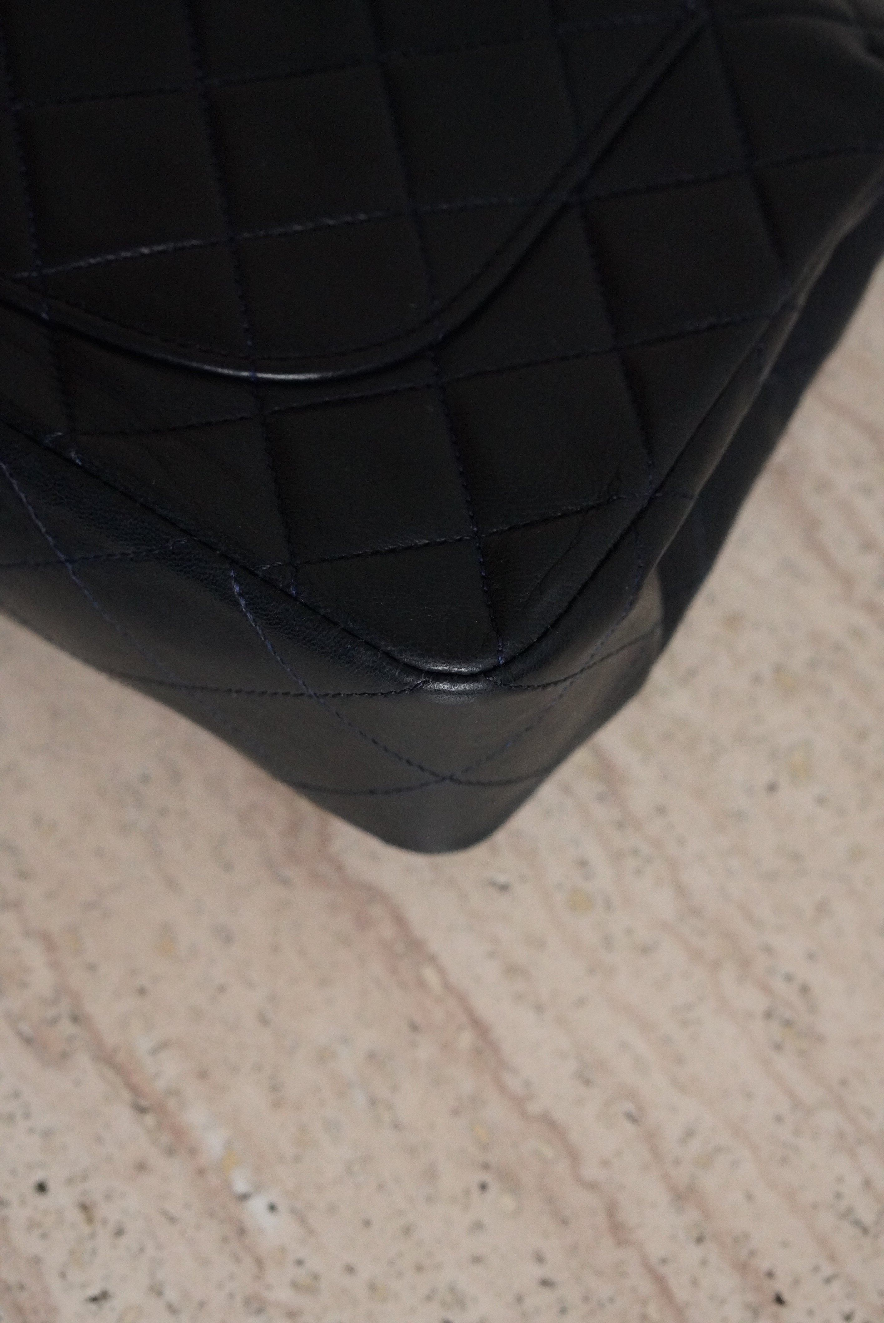 CHANEL CLASSIC SMALL DOUBLE FLAP | NAVY BLUE
