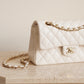 CHANEL CLASSIC SMALL DOUBLE FLAP | WHITE