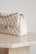 CHANEL CLASSIC SMALL DOUBLE FLAP | WHITE