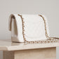 CHANEL CLASSIC SMALL DOUBLE FLAP | WHITE