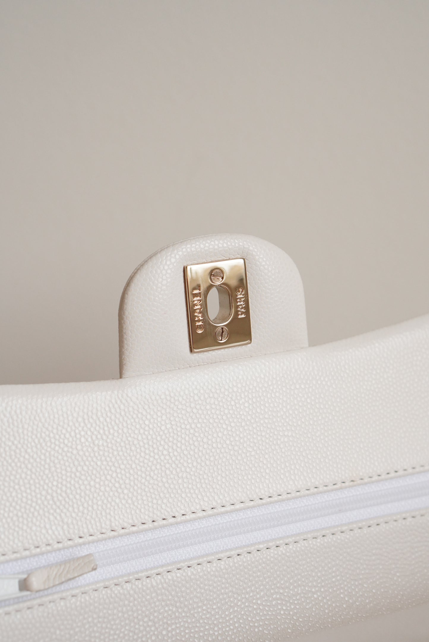 CHANEL CLASSIC SMALL DOUBLE FLAP | WHITE