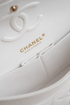 CHANEL CLASSIC SMALL DOUBLE FLAP | WHITE