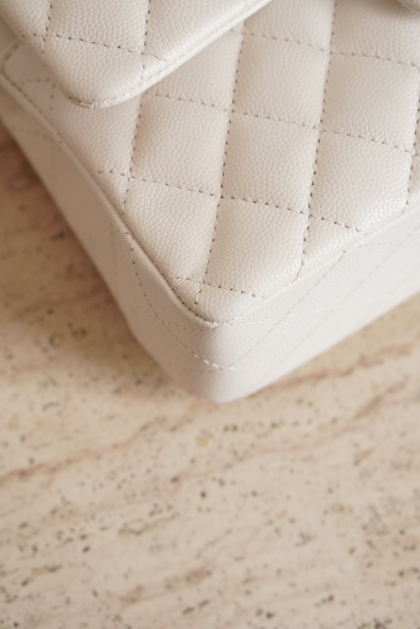 CHANEL CLASSIC SMALL DOUBLE FLAP | WHITE