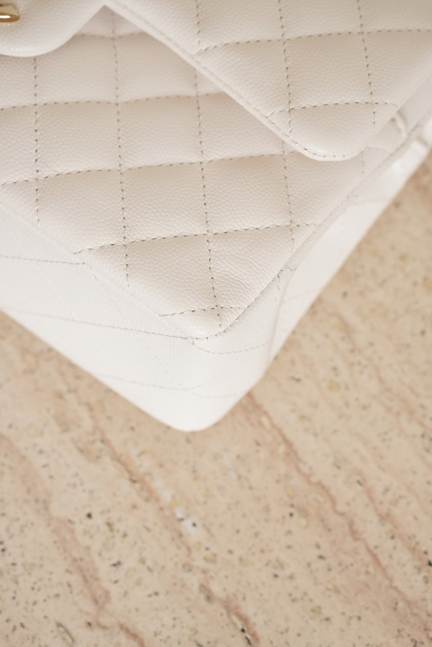 CHANEL CLASSIC SMALL DOUBLE FLAP | WHITE