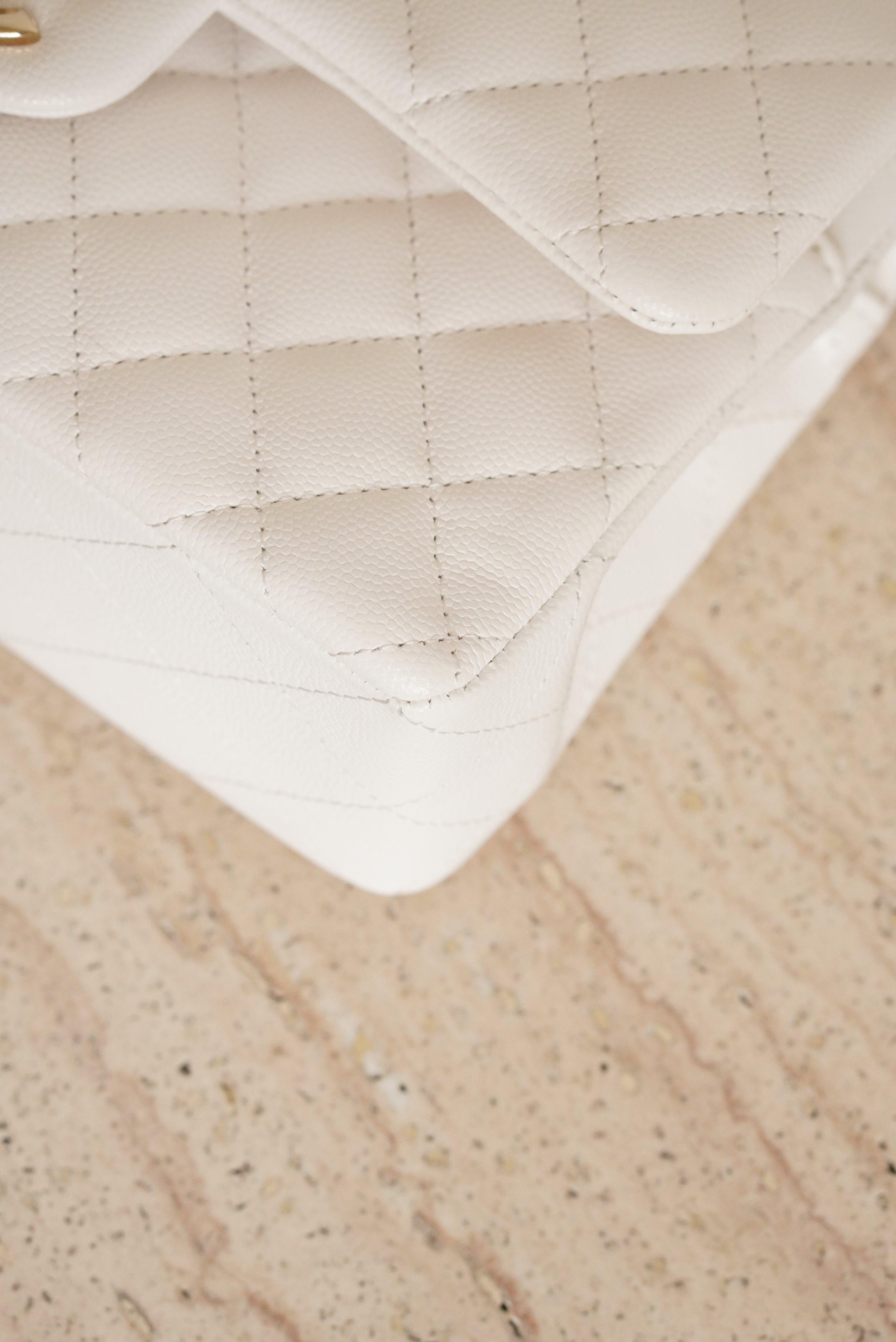 CHANEL CLASSIC SMALL DOUBLE FLAP | WHITE