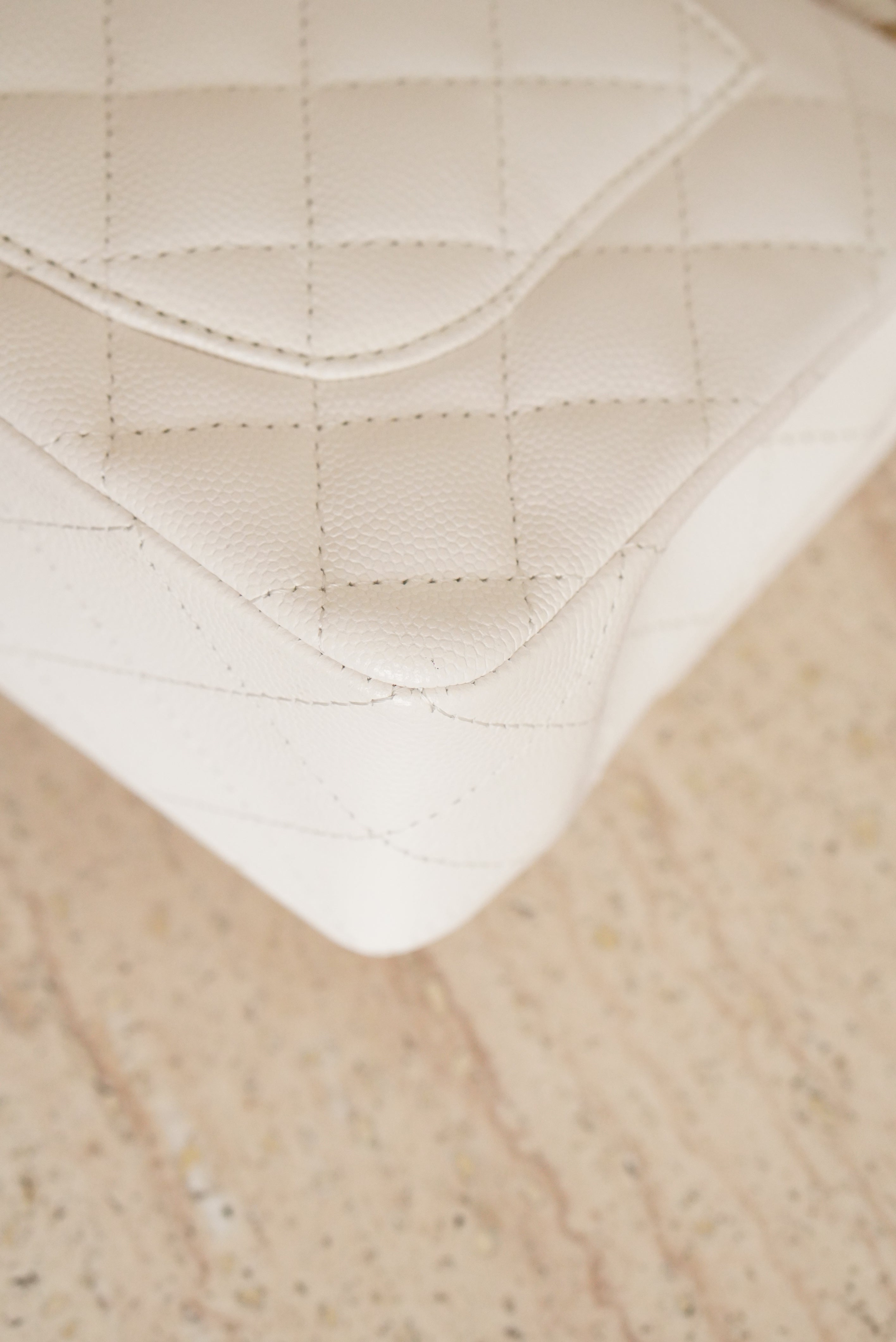 CHANEL CLASSIC SMALL DOUBLE FLAP | WHITE