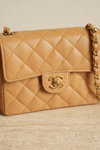 CHANEL CLASSIC MINI SQUARE | BEIGE