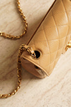 CHANEL CLASSIC MINI SQUARE | BEIGE