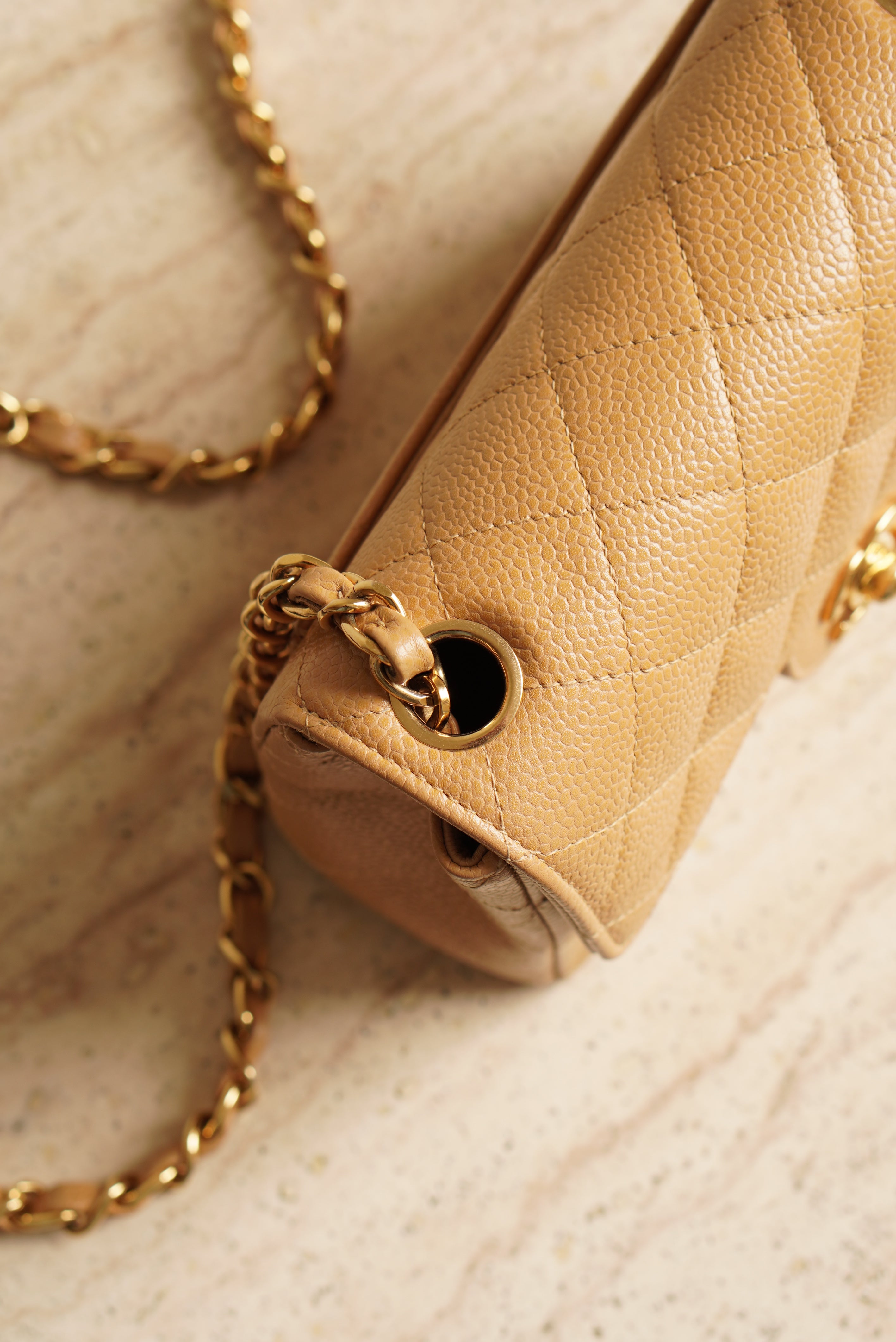 CHANEL CLASSIC MINI SQUARE | BEIGE