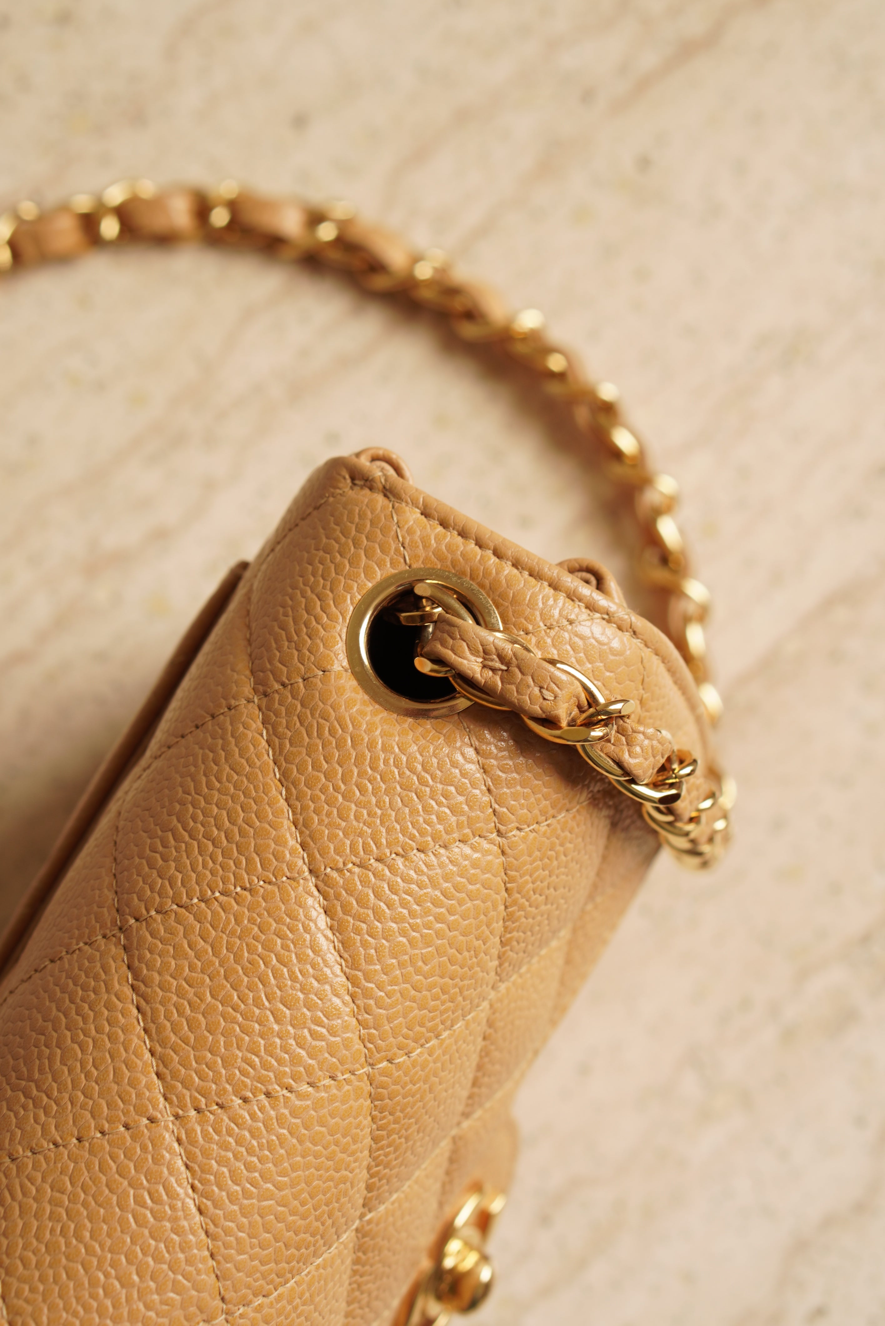 CHANEL CLASSIC MINI SQUARE | BEIGE