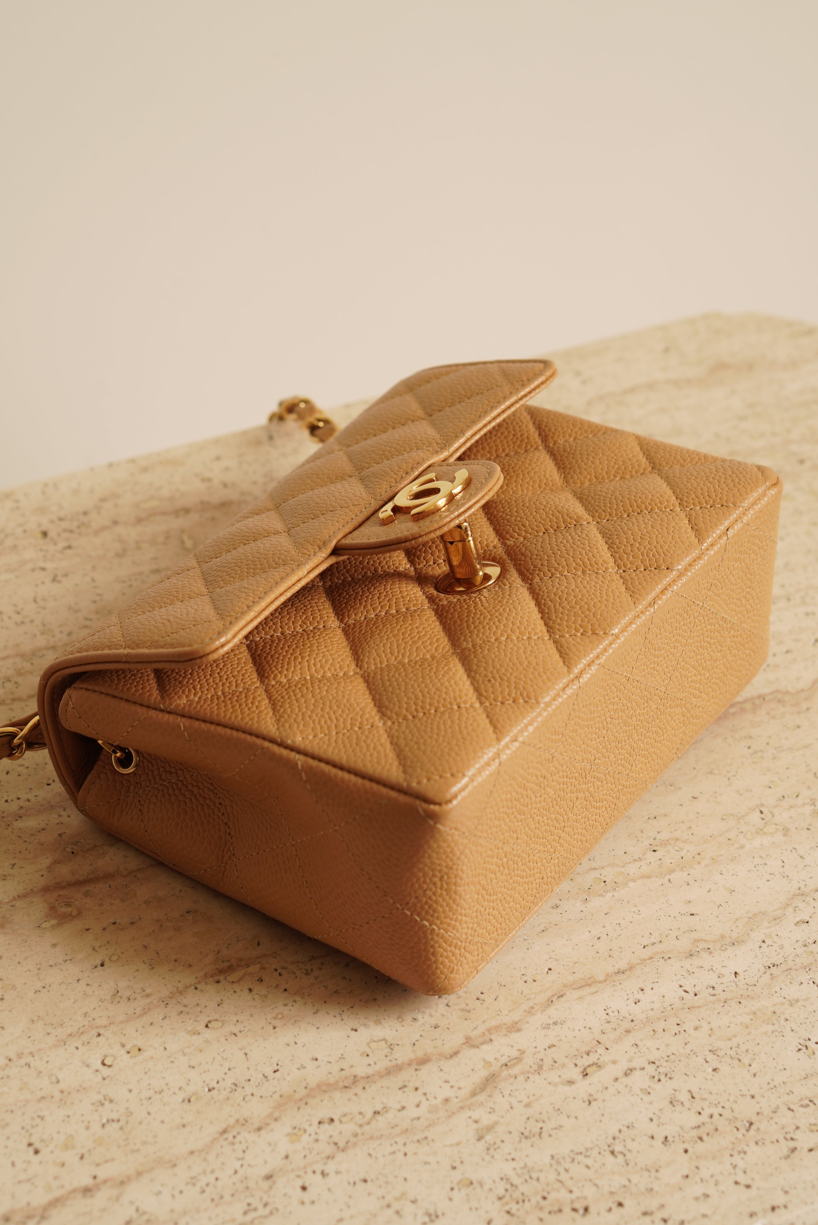 CHANEL CLASSIC MINI SQUARE | BEIGE