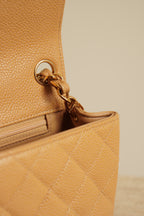 CHANEL CLASSIC MINI SQUARE | BEIGE