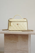 CHANEL CLASSIC 26S VANITY WITH CHAIN | LIGHT YELLOW