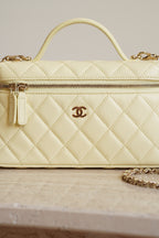 CHANEL CLASSIC 26S VANITY WITH CHAIN | LIGHT YELLOW
