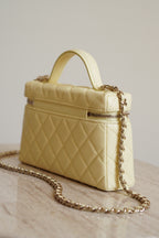 CHANEL CLASSIC 26S VANITY WITH CHAIN | LIGHT YELLOW