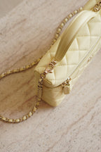 CHANEL CLASSIC 26S VANITY WITH CHAIN | LIGHT YELLOW