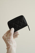 CHANEL CLASSIC ZIPPED COIN PURSE | BLACK