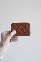 CHANEL CLASSIC ZIPPED COIN PURSE | BROWN