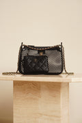 CHANEL 25S MESH CLUTCH WITH CHAIN | BLACK