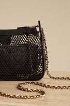 CHANEL 25S MESH CLUTCH WITH CHAIN | BLACK