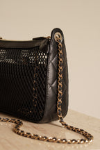CHANEL 25S MESH CLUTCH WITH CHAIN | BLACK
