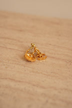CHANEL EARRINGS ASYMMETRICAL SHELL A23 C