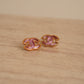 CHANEL EARRINGS PINK D24 P