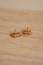 CHANEL EARRINGS PINK D24 P