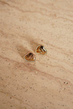 CHANEL EARRINGS HEARTS A24 P