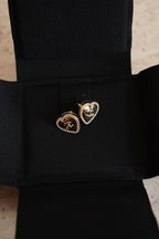 CHANEL EARRINGS HEARTS A24 P