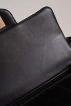 CHANEL 25K MINI RECTANGULAR TOP HANDLE | BLACK VELVET