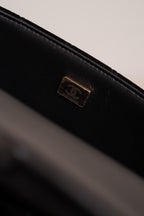 CHANEL 25K MINI RECTANGULAR TOP HANDLE | BLACK VELVET