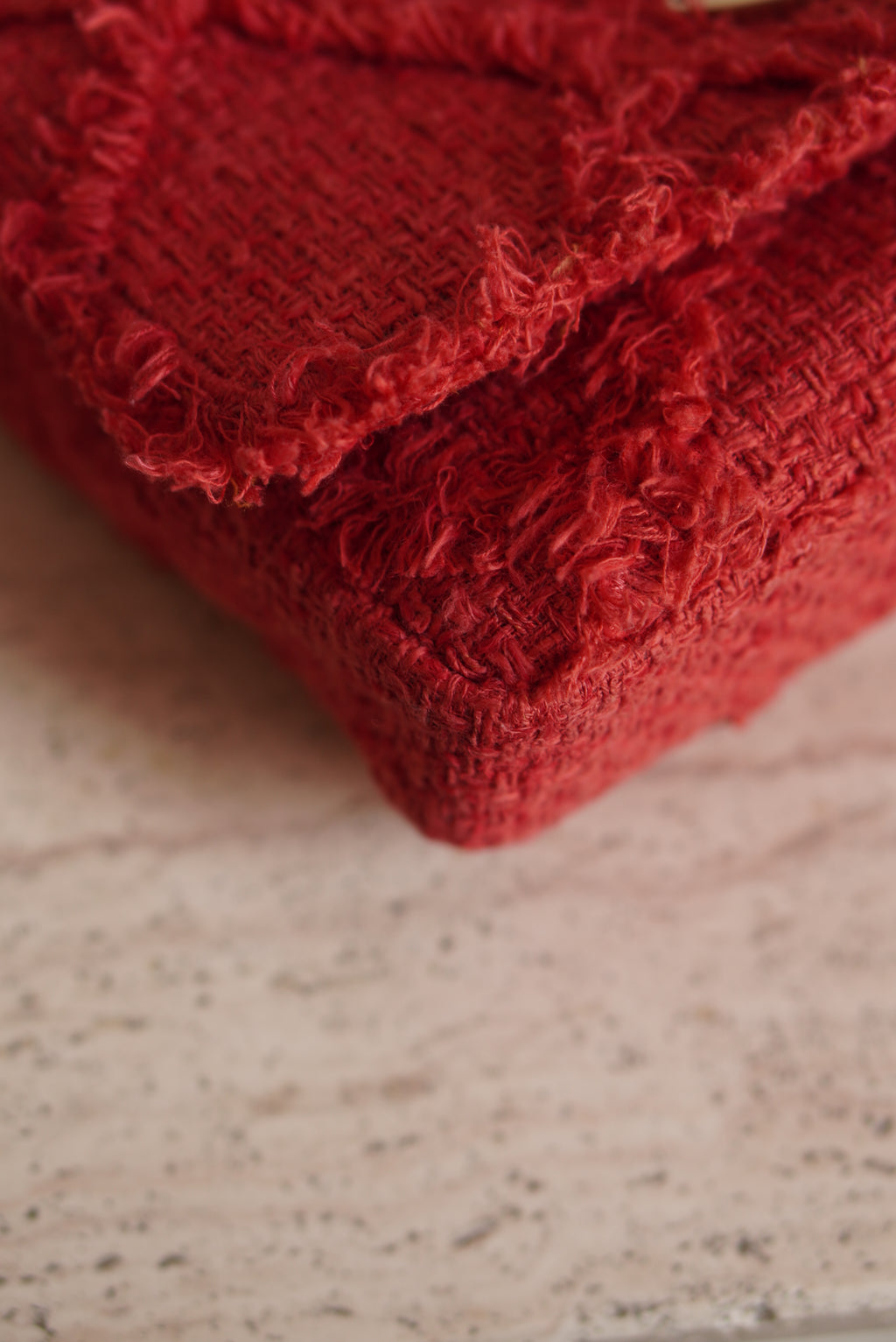 CHANEL MEDIUM TWEED FLAP BAG | RED