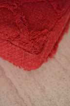 CHANEL MEDIUM TWEED FLAP BAG | RED