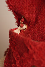 CHANEL MEDIUM TWEED FLAP BAG | RED