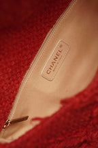CHANEL MEDIUM TWEED FLAP BAG | RED
