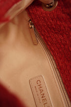 CHANEL MEDIUM TWEED FLAP BAG | RED