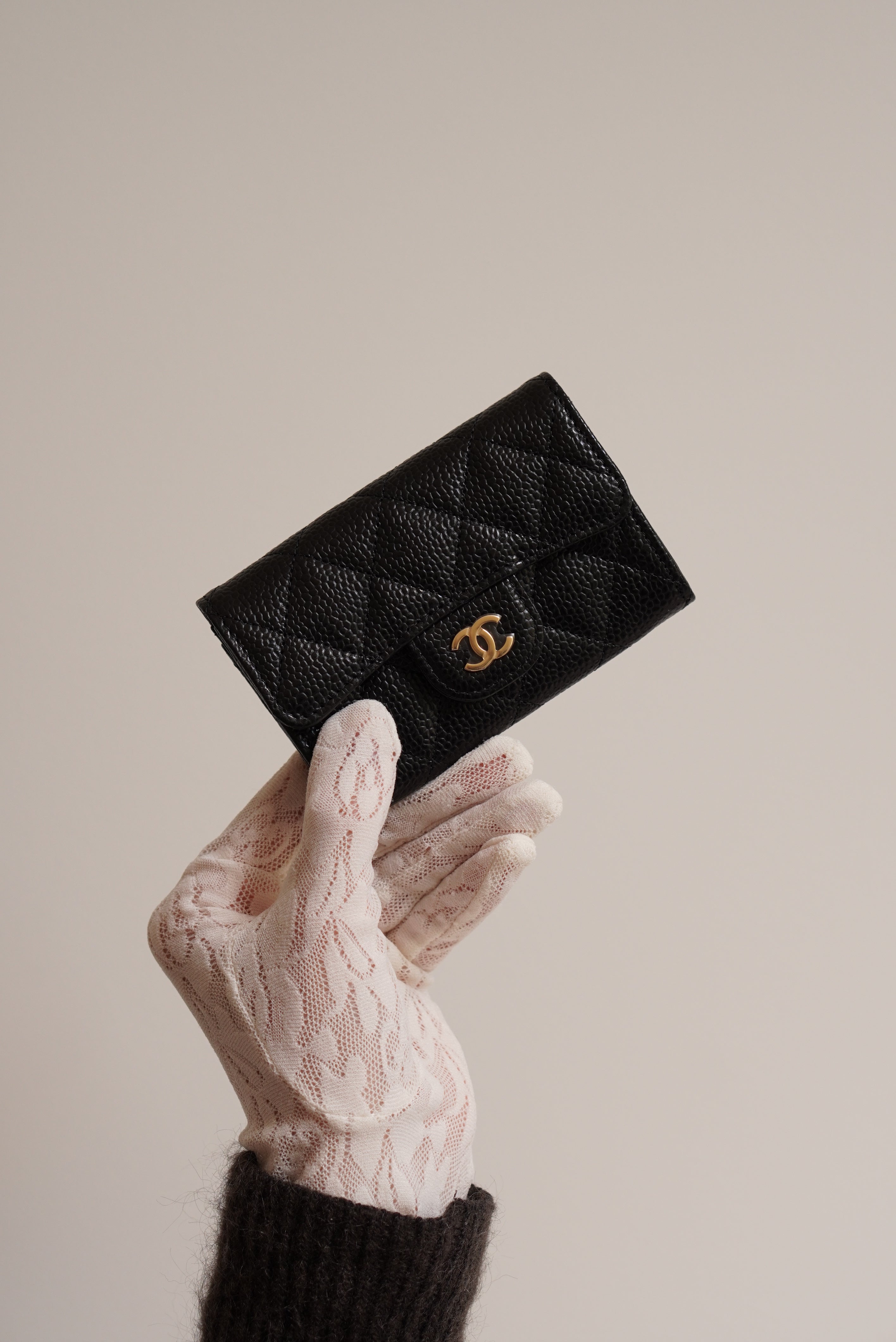 CHANEL FLAP CARD HOLDER | BLACK